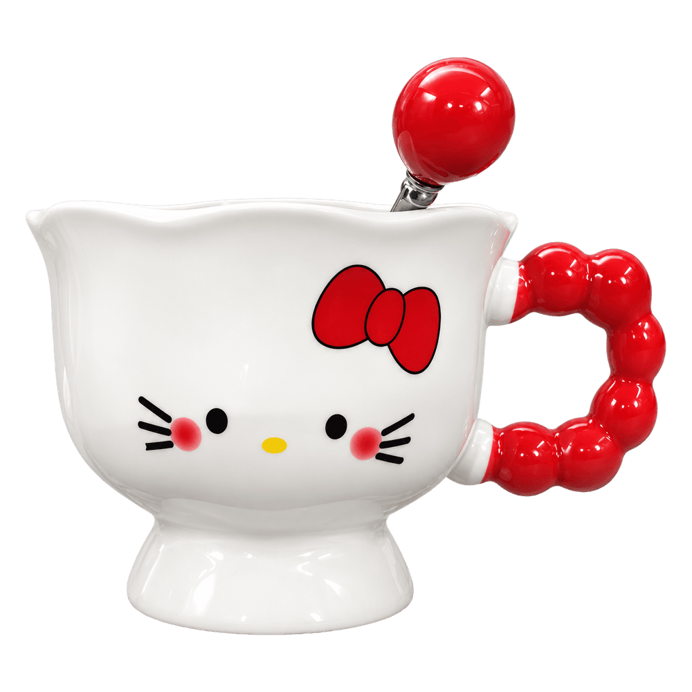 Bow Kitty Teacup & Spoon