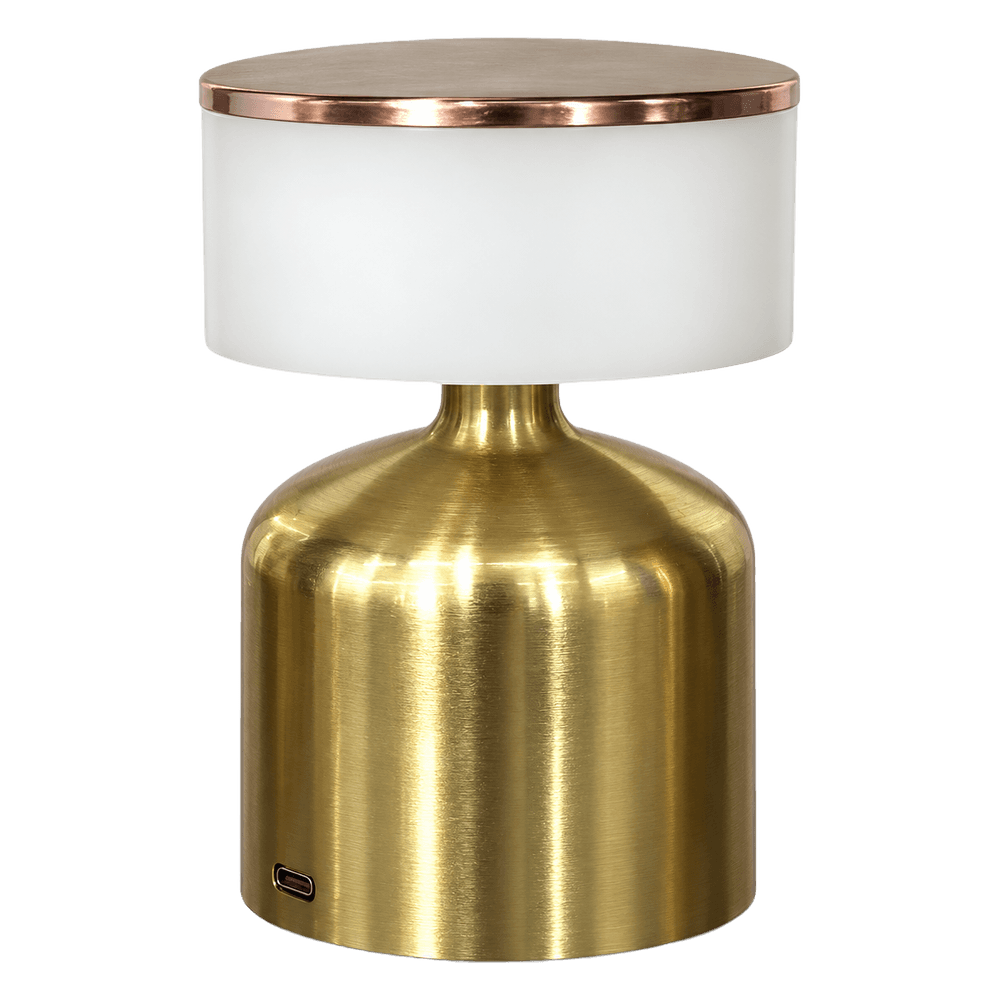 Brass Drum Cordless Lamp
